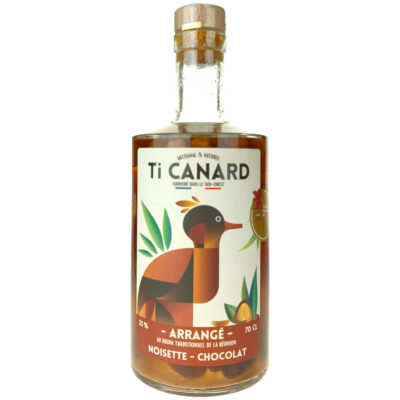 Rhum arrangé noisette chocolat, Ti Canard